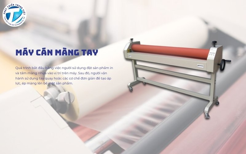 Máy cán màng thủ công không sử dụng nhiệt